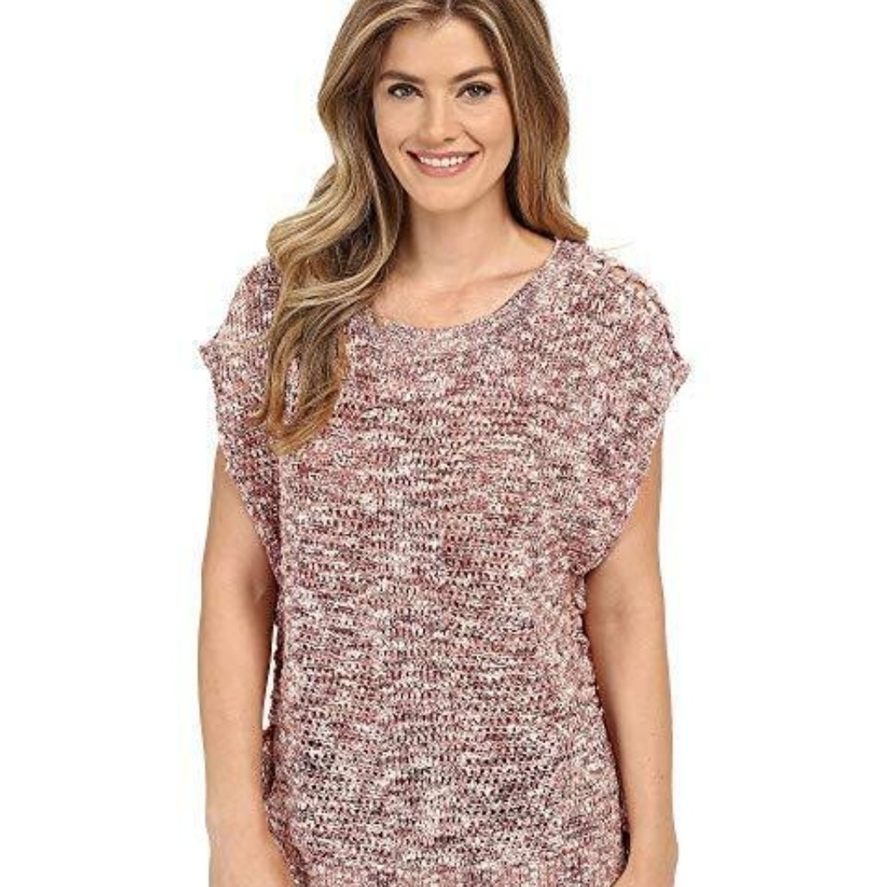 New Lucky Brand Women's Sweater Marled Pullover - Picture 2 of 5